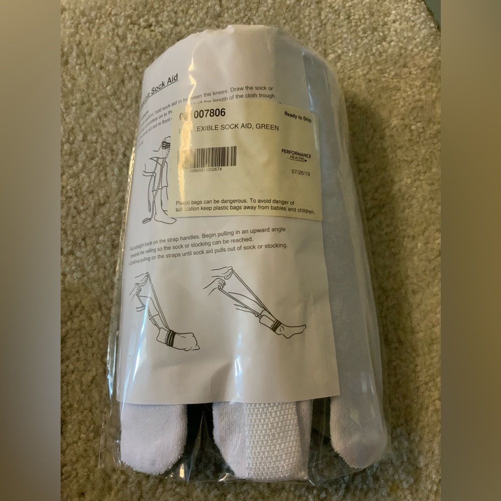 Performance Health Flexible Sock Aid New Green